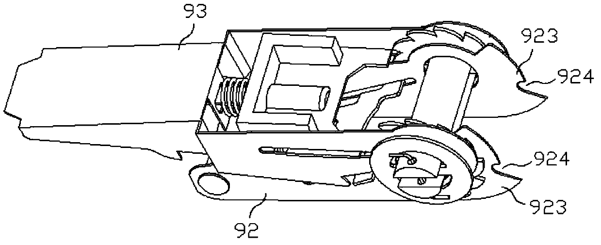 A binding device for adjusting the slack degree of the lace