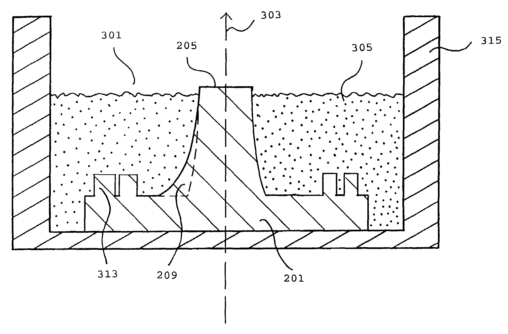 Method for the manufacture of a vaned diffuser