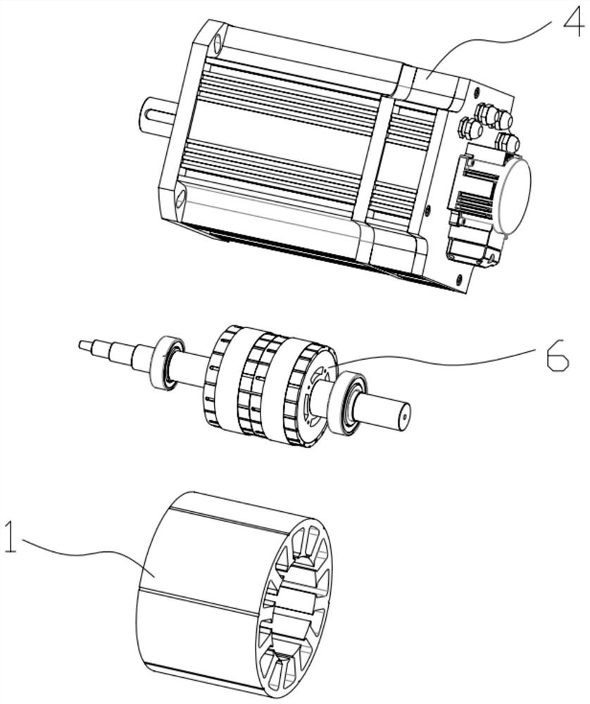 Large-current low-voltage servo motor