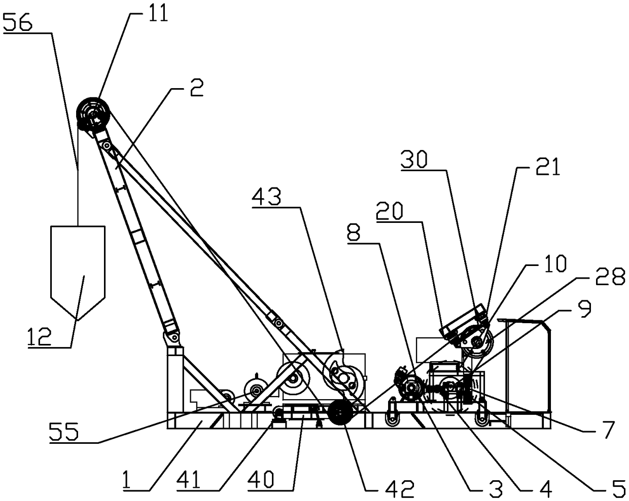 Reverse circulation pile driver