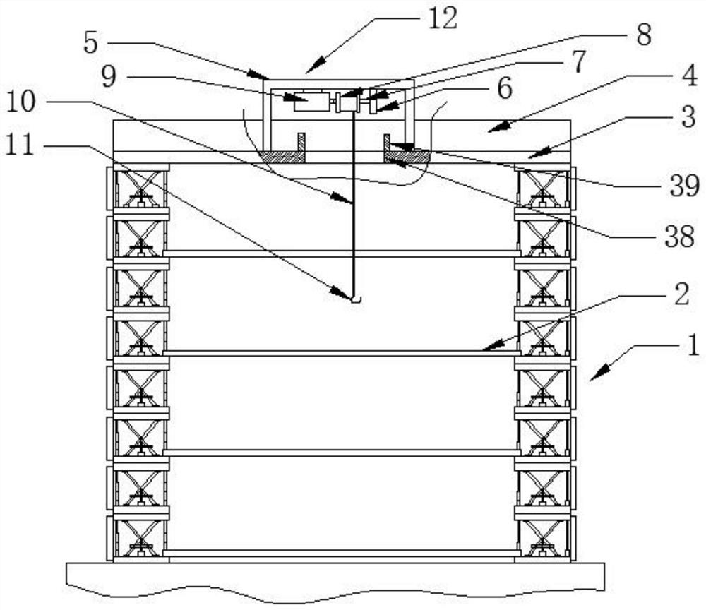 Synchronous lifting structure for construction machinery and building construction