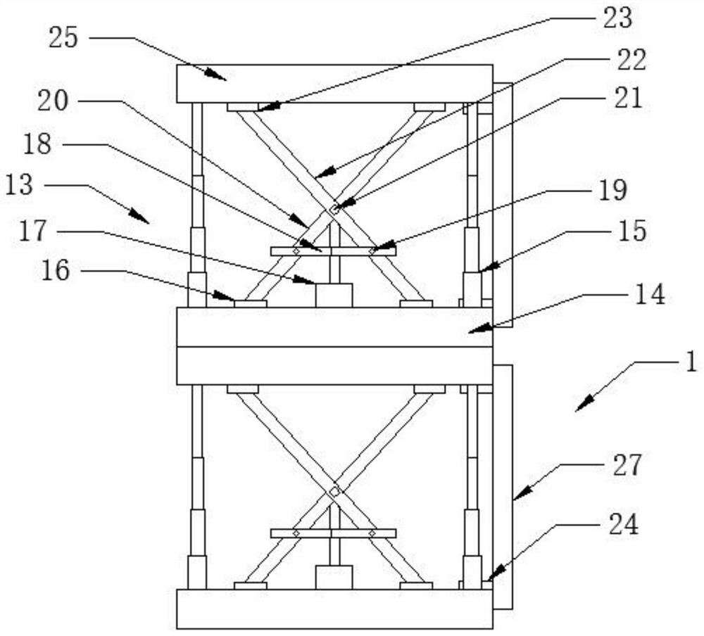 Synchronous lifting structure for construction machinery and building construction