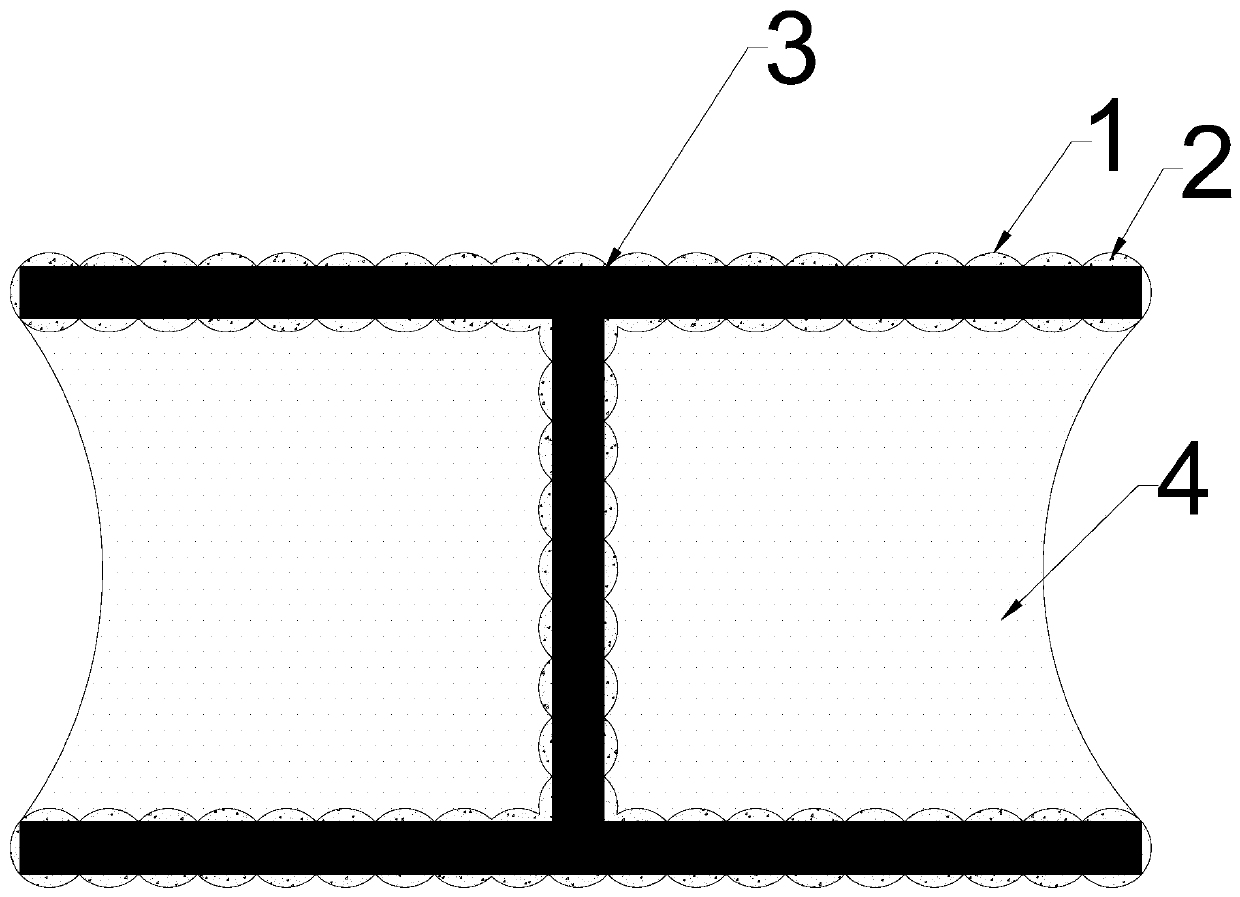 Mixed grooved inserted combined prefabricated special-shaped section composite foundation structure and construction method