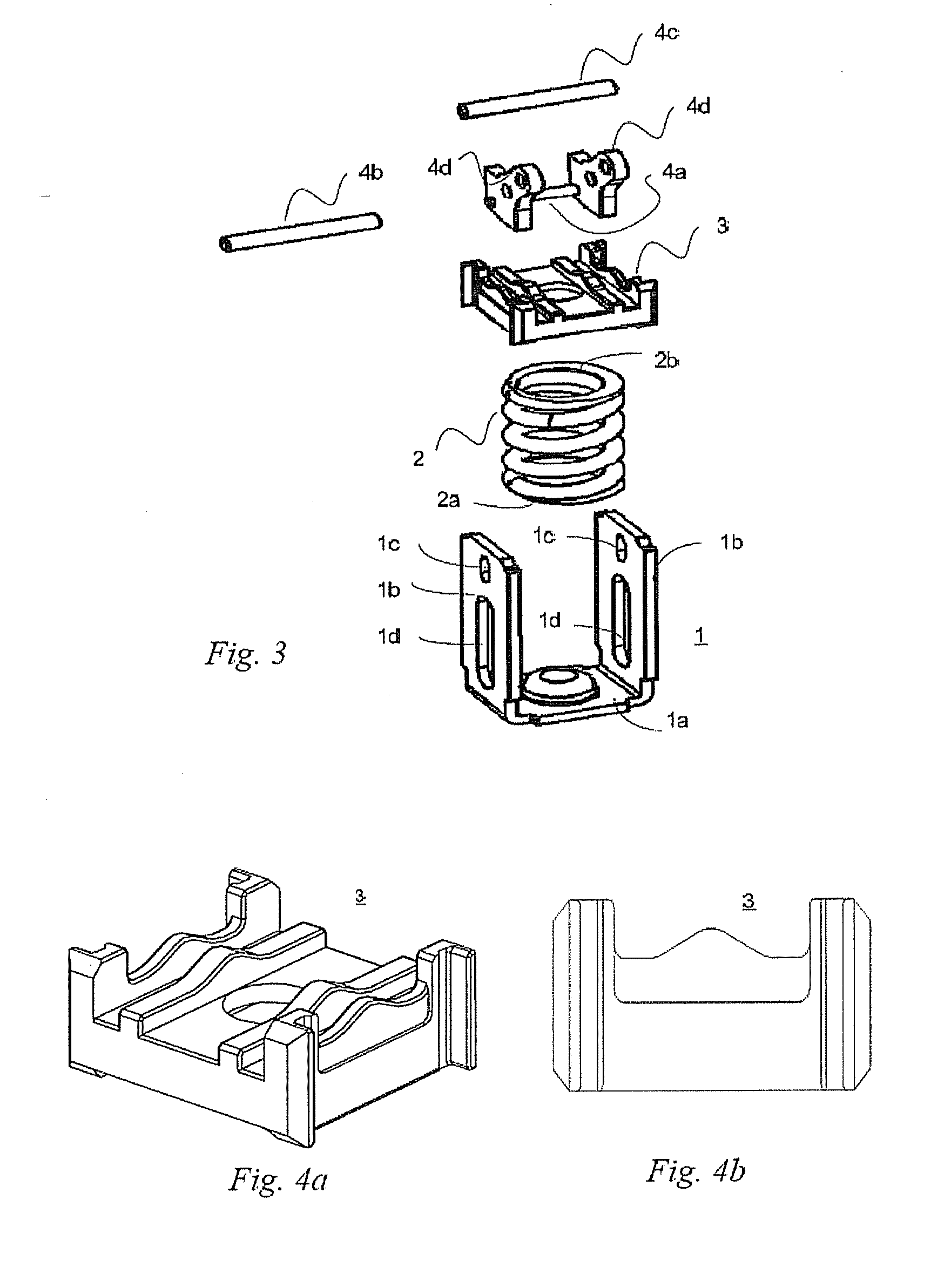 Spring operation device and method for assembling the same and switching device