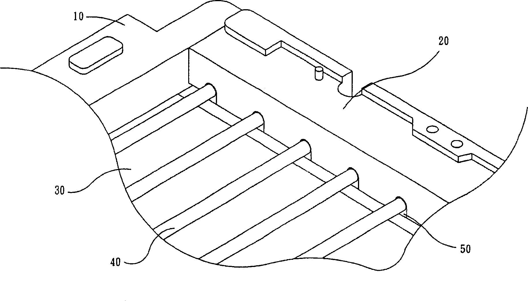 Noise reducing device used for backlight module