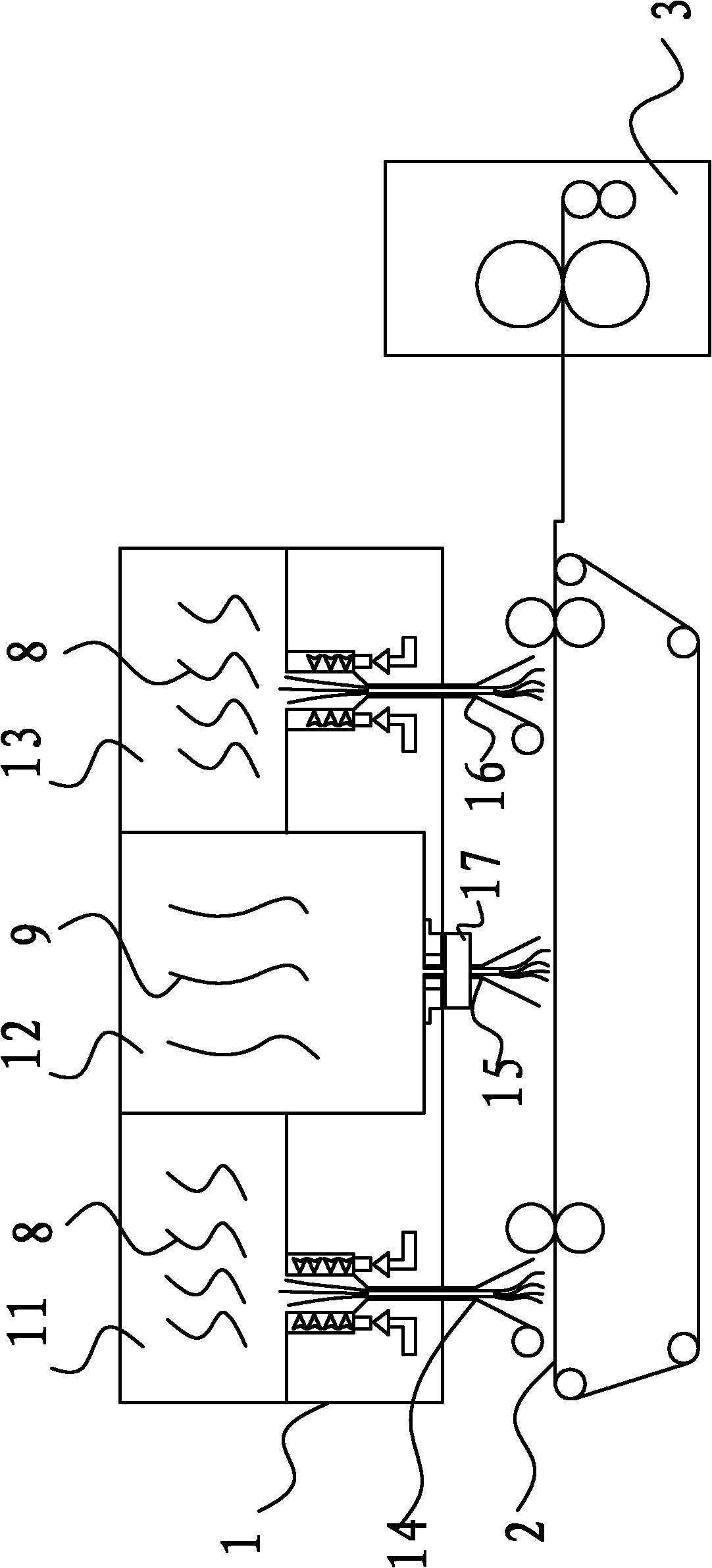 High-barrier non-woven fabric composite material, and manufacturing method and special equipment thereof