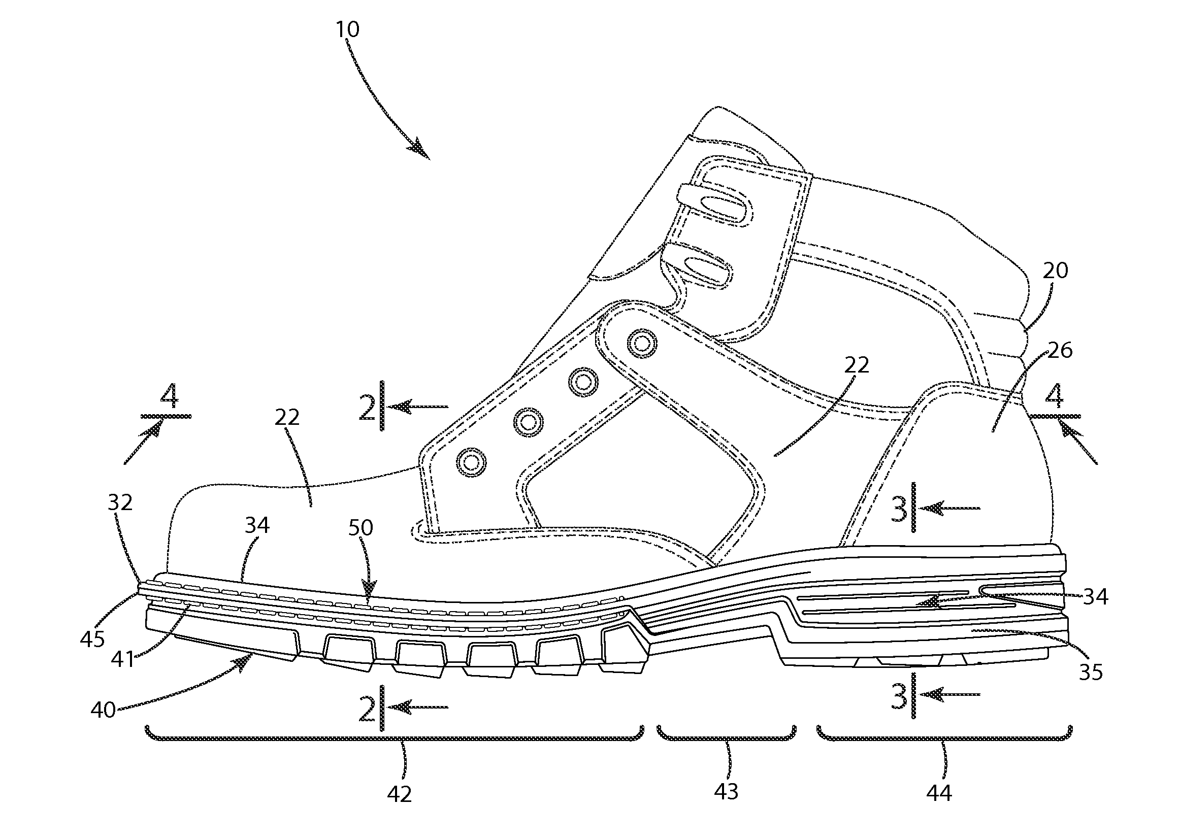 Sole construction and related method of manufacture