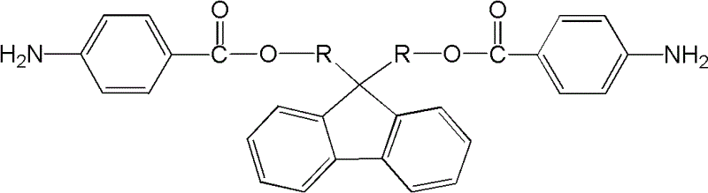 2-amino-fluorene containing ester group and preparation method thereof