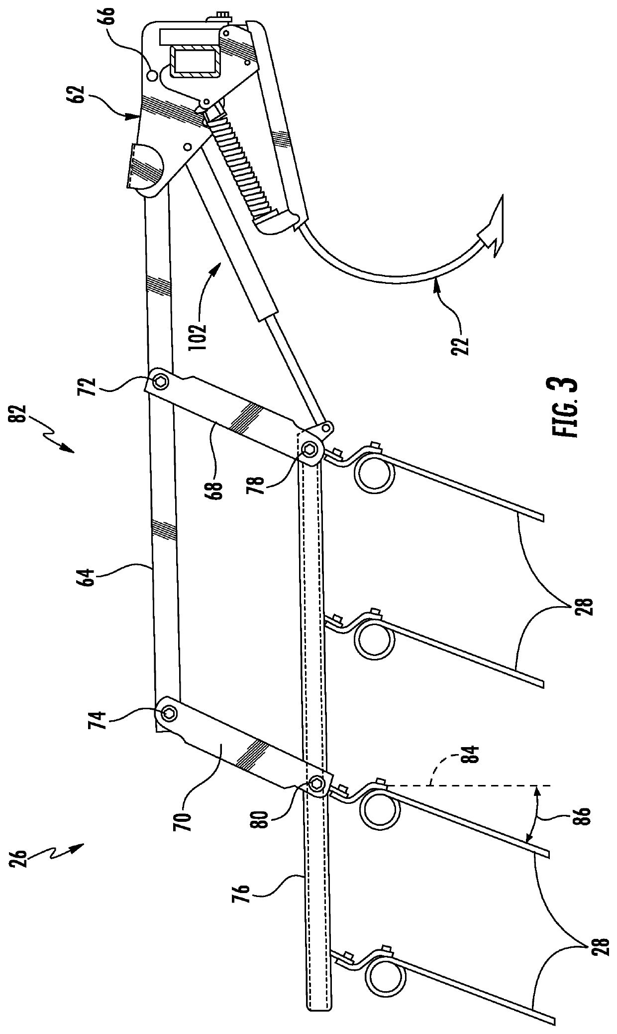System and method for controlling the orientation of ground engaging elements on an agricultural implement