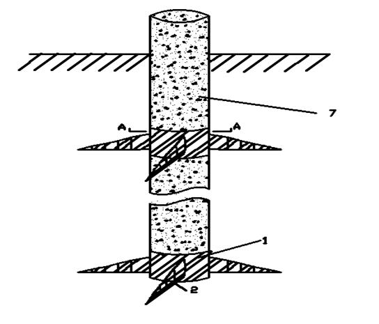 Novel tree root structure pile and construction process thereof