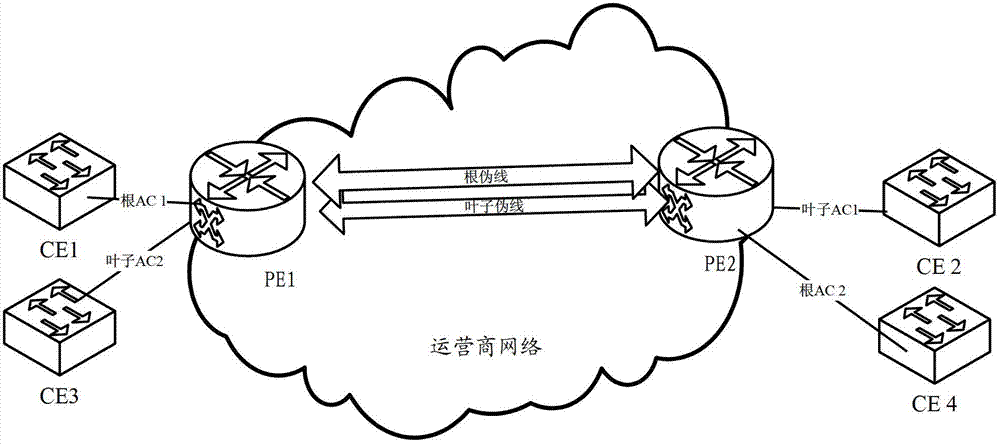 Rooted multipoint service implementation method, device and system, and provider edge equipment