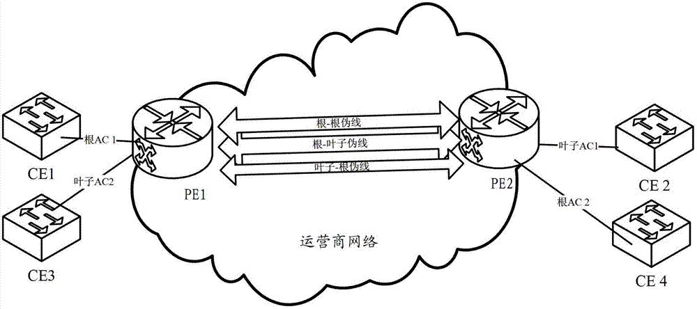 Rooted multipoint service implementation method, device and system, and provider edge equipment