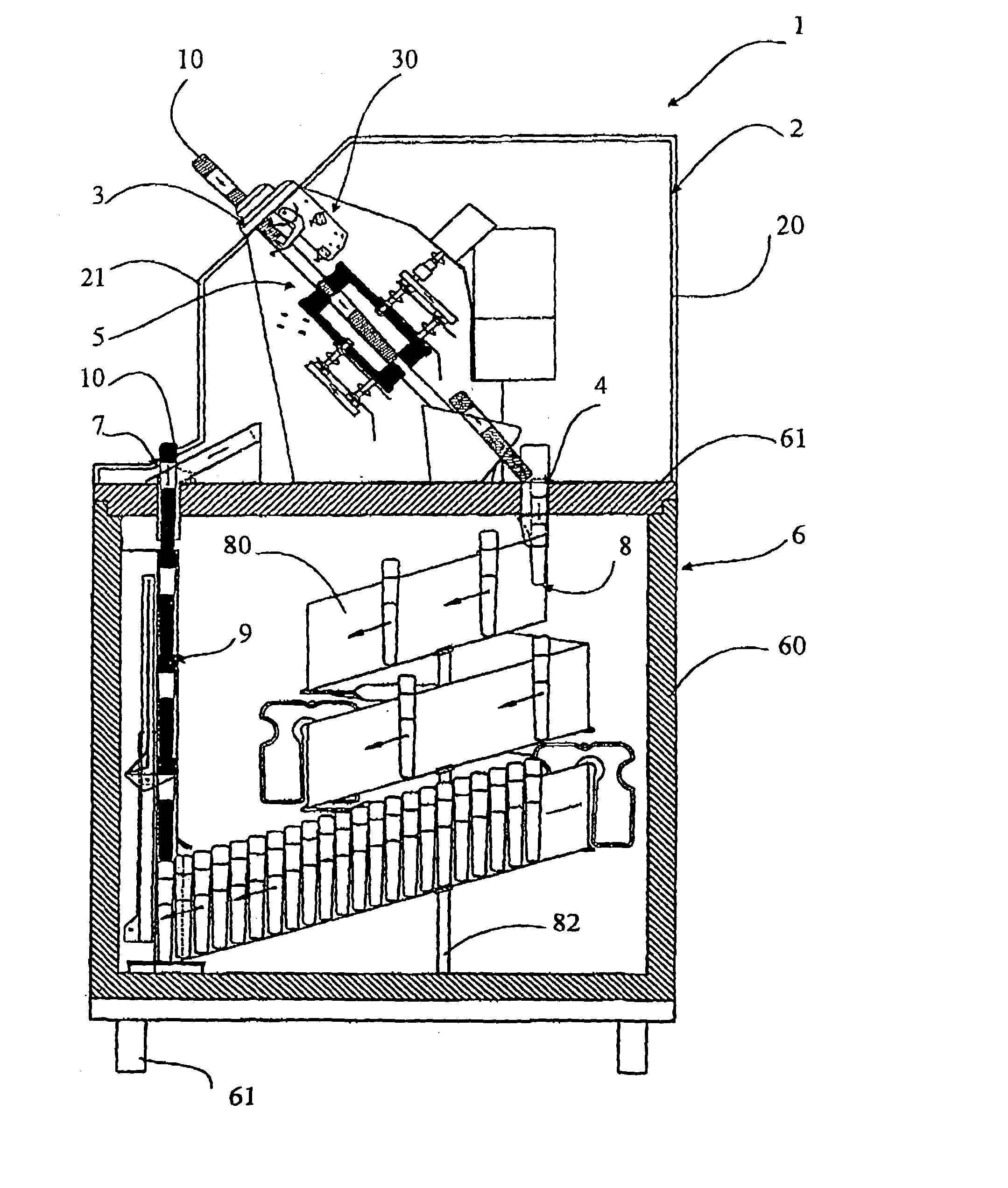 Apparatus dispensing rechargeable refrigerating elements