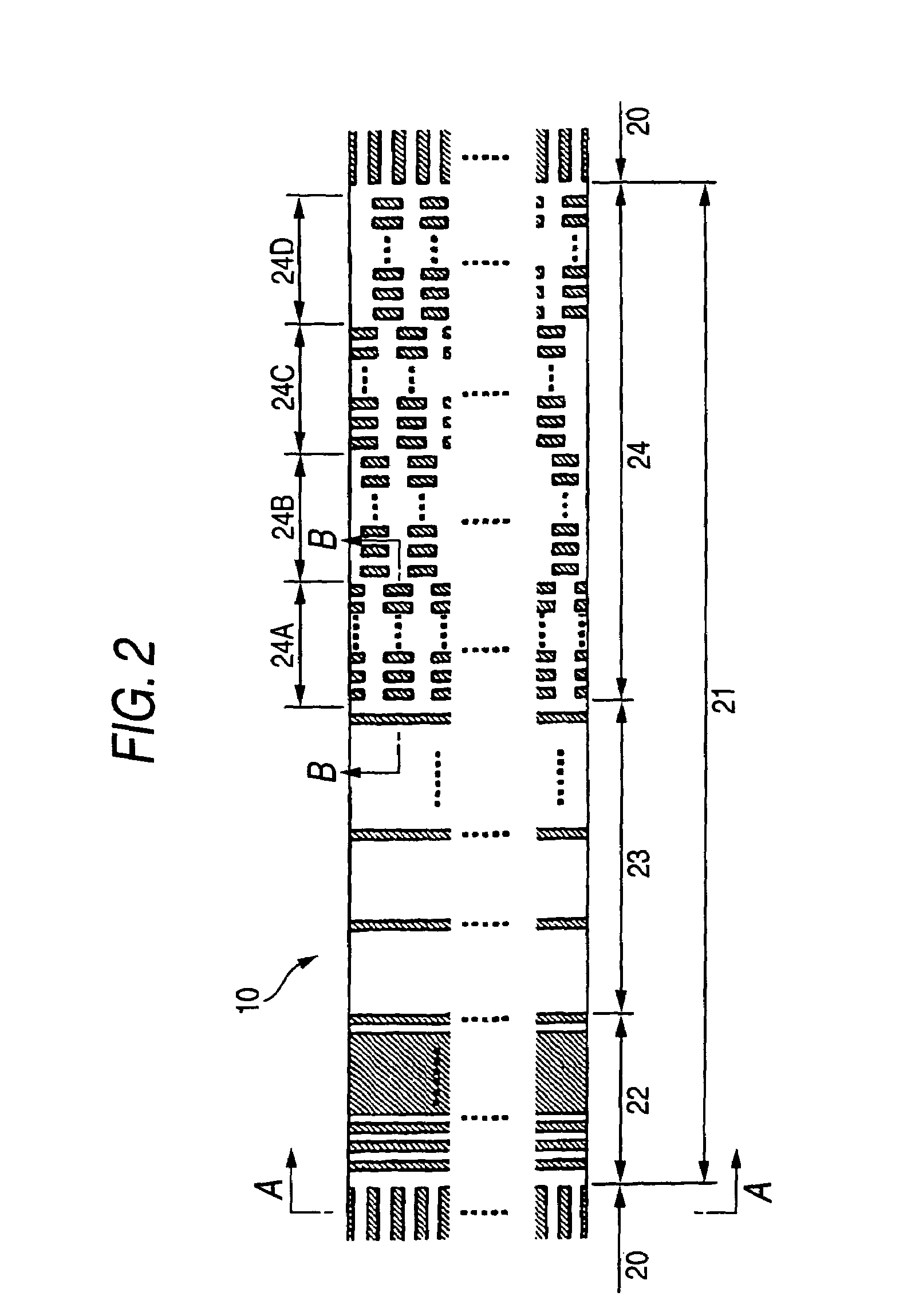 Magnetic recording medium having servo and data track regions with different arithmetical mean deviations