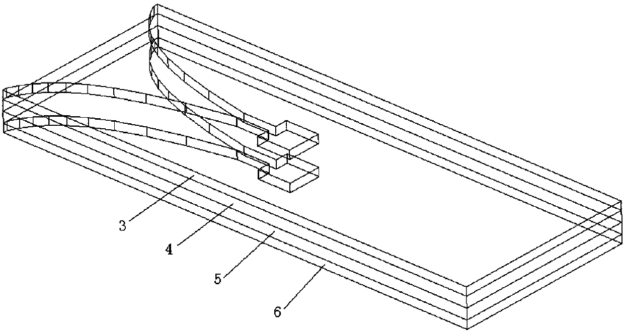 Substrate metal combined Vivaldi phased array antenna