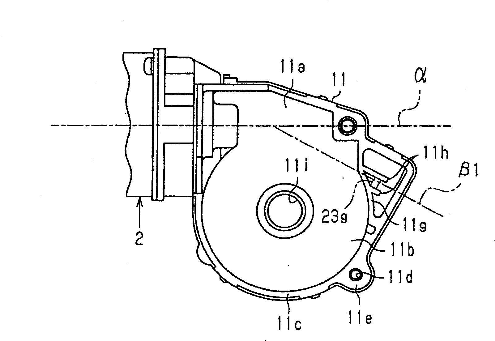 Casing structure and motor