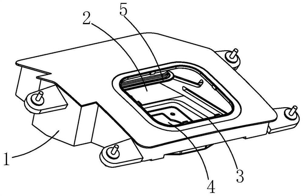 Charging small door assembly with manual emergency function