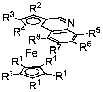 A class of ferrocenoquinoline compounds with face chirality and its synthesis method