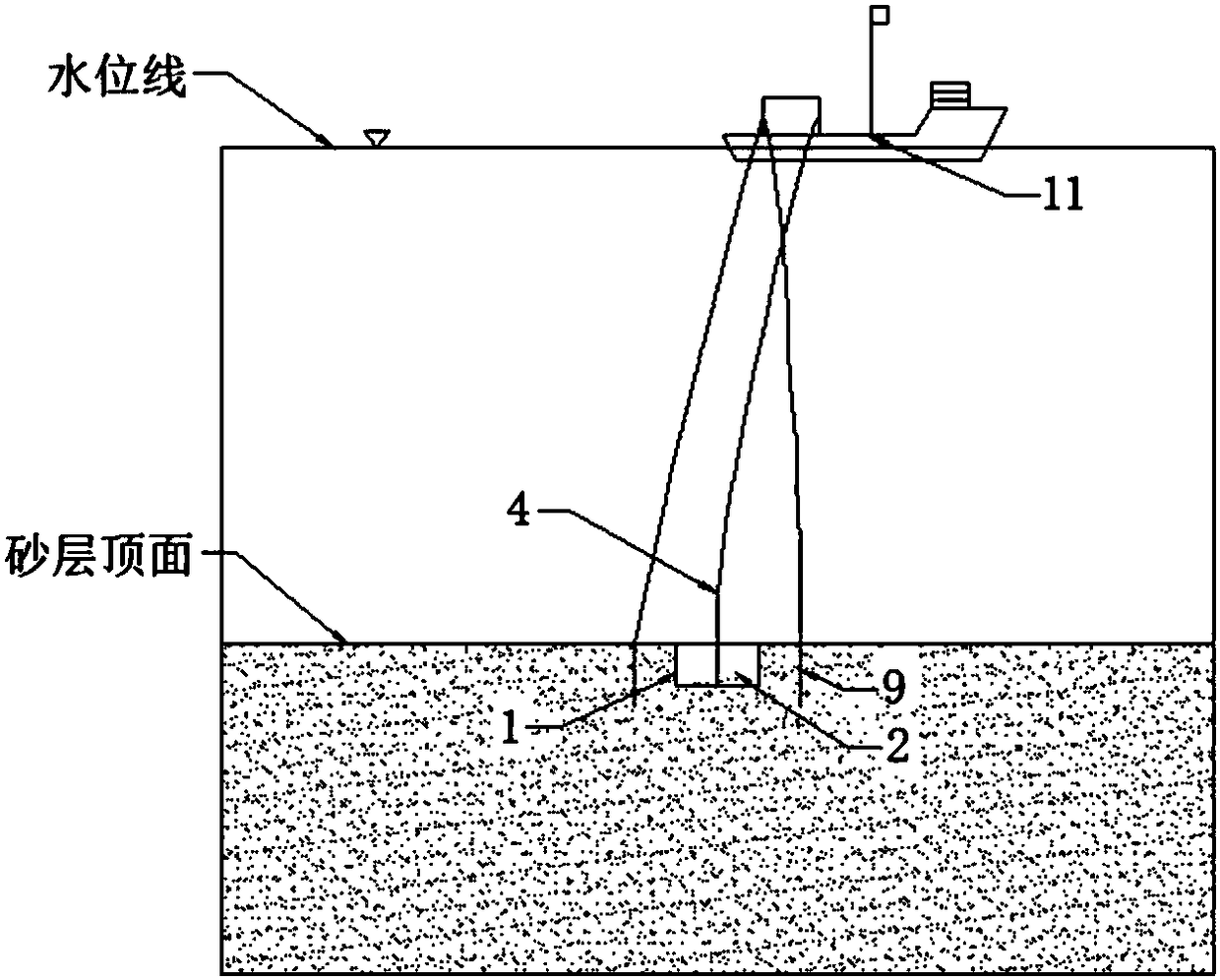 Coral sand stratum barrel-shaped foundation reinforcing device based on MICP and mounting method