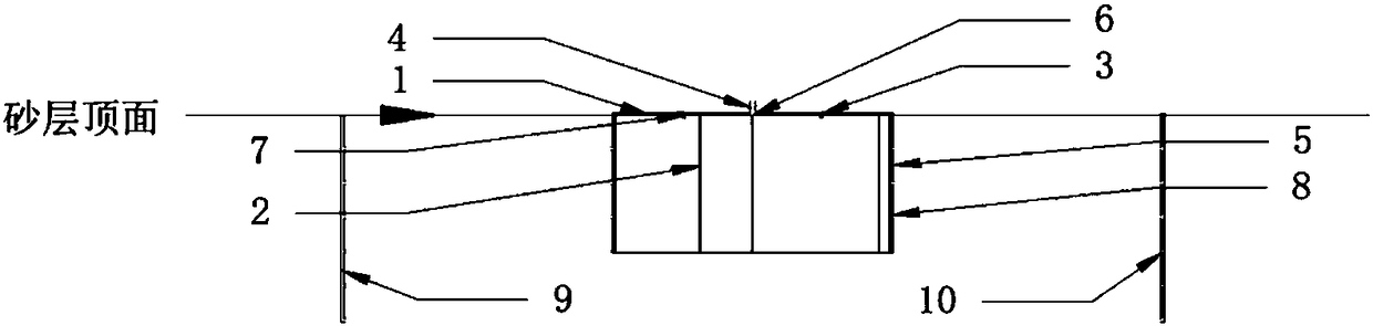 Coral sand stratum barrel-shaped foundation reinforcing device based on MICP and mounting method