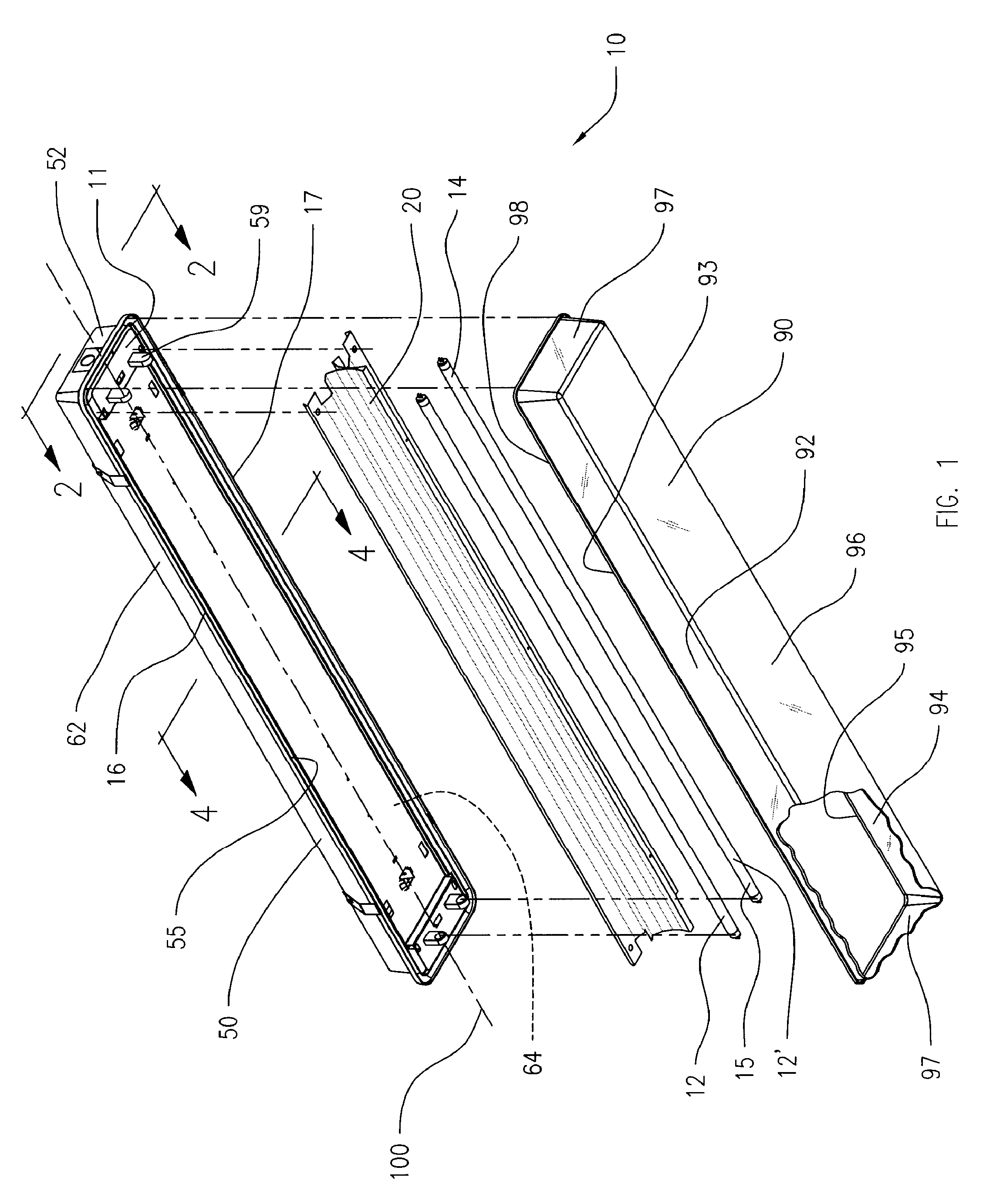 Light fixture and reflector assembly for same