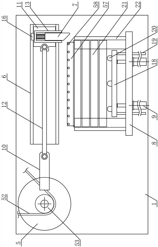 Device for processing prop plates