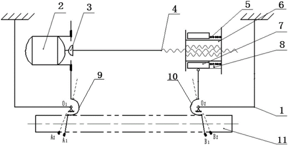 Clamping device for bar grabbing