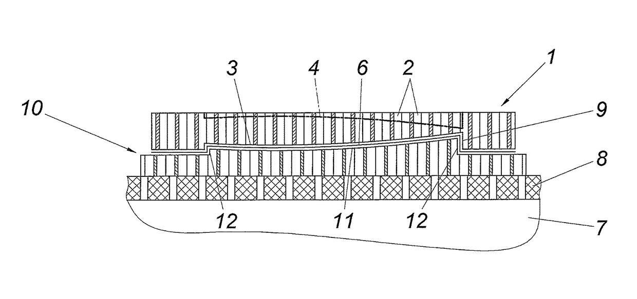 Chucking apparatus for a workpiece with honeycomb structure