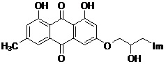 A kind of emodin azole alcohol compound and its application
