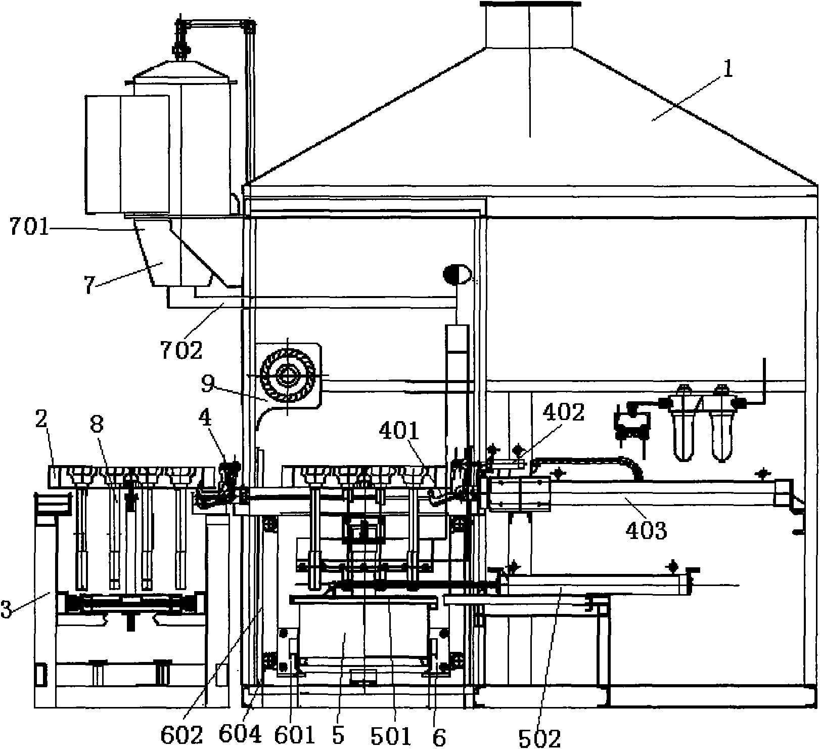 Automatic primer dipping and coating mechanism for plastic-coated spline shaft without sagging