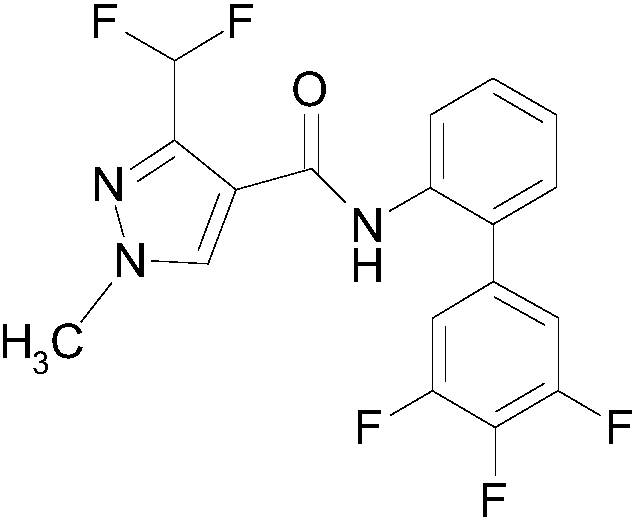 Pesticide composition containing fluxapyroxad and application