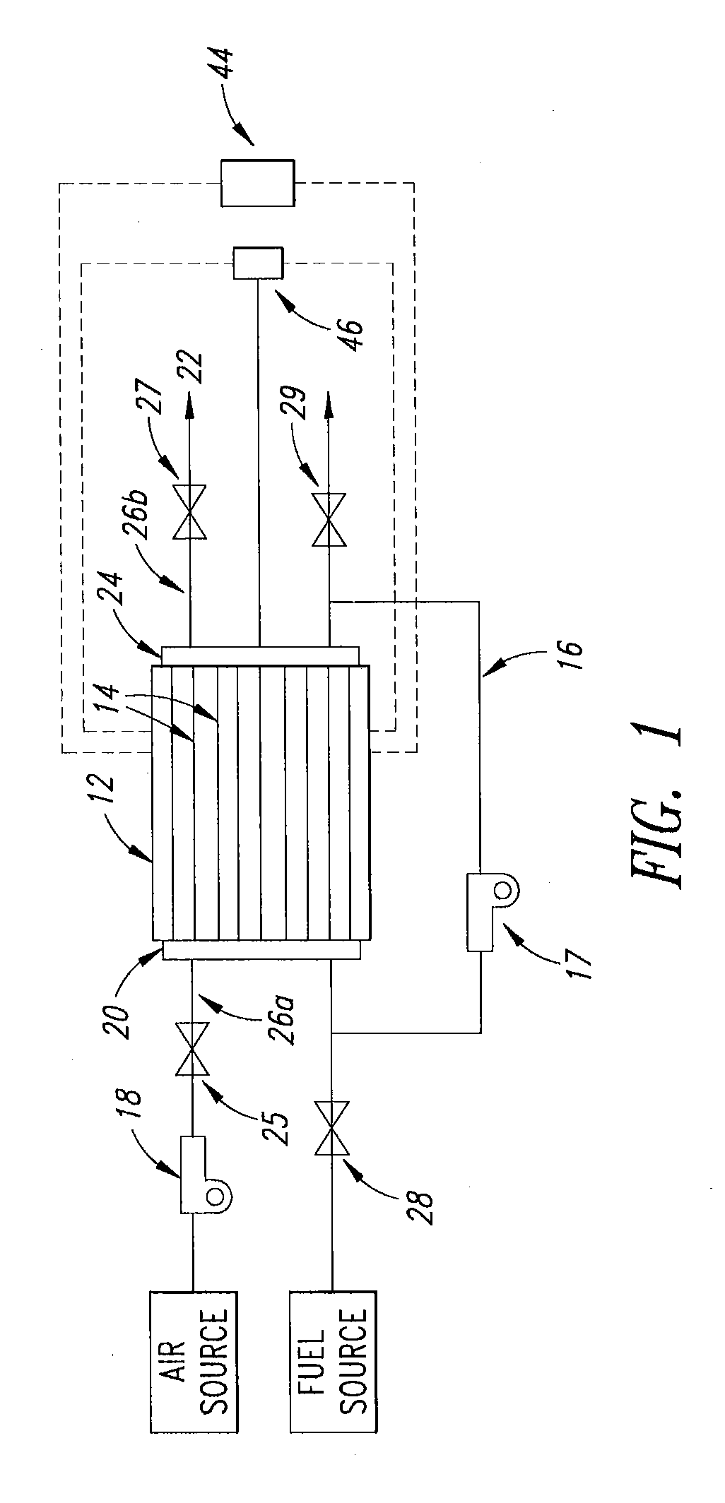 Shutdown procedure for fuel cell stacks