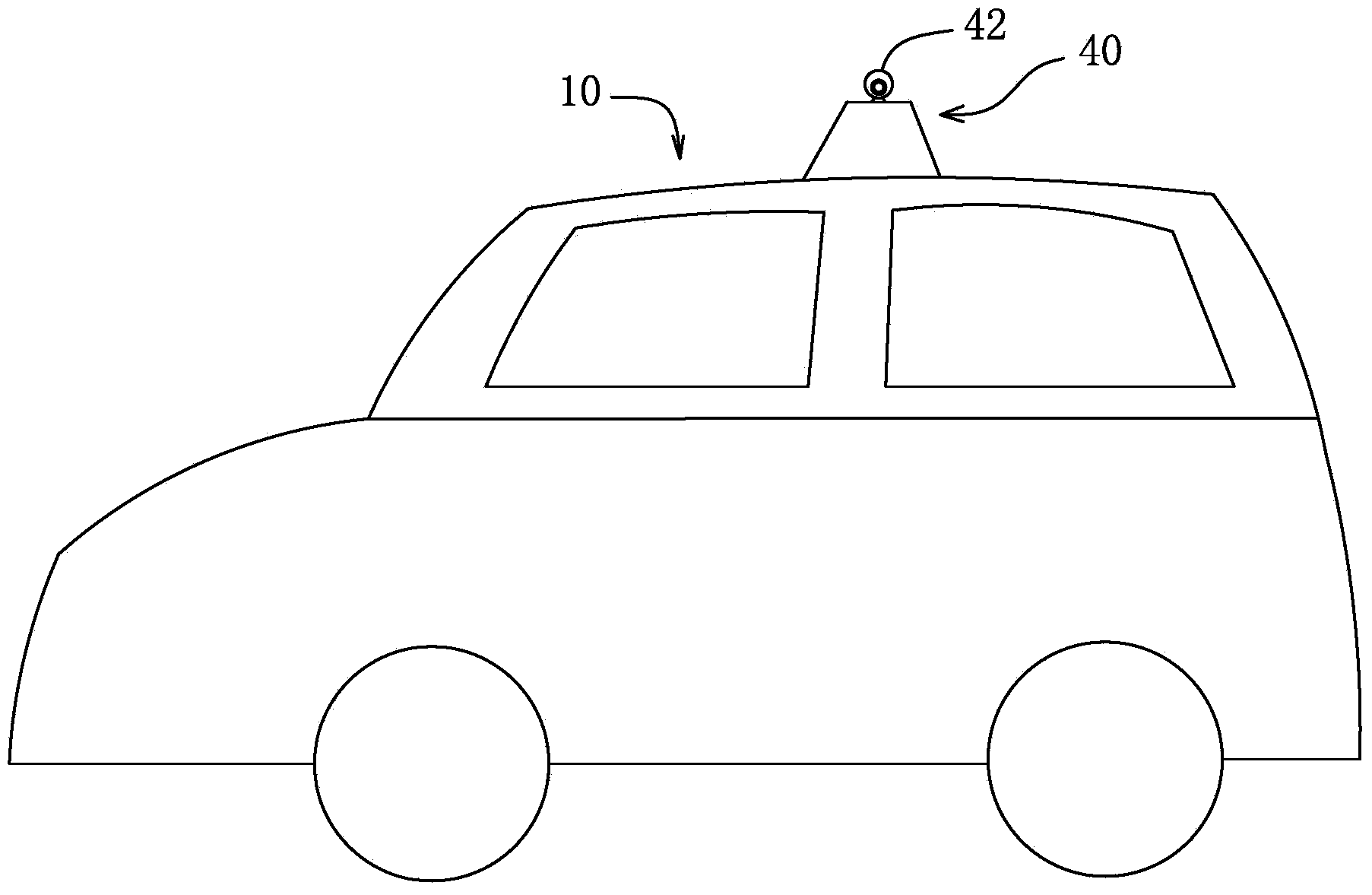 Taxi security monitoring system with public security monitoring intelligent top lamp and monitoring method thereof