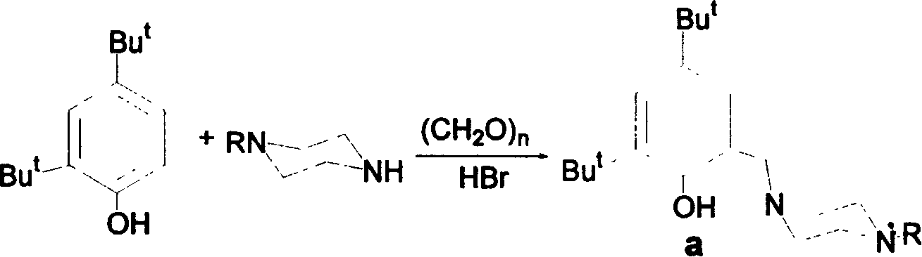 High steric-hindered amino-methano-phenol organic zinc compounds and process for preparing same