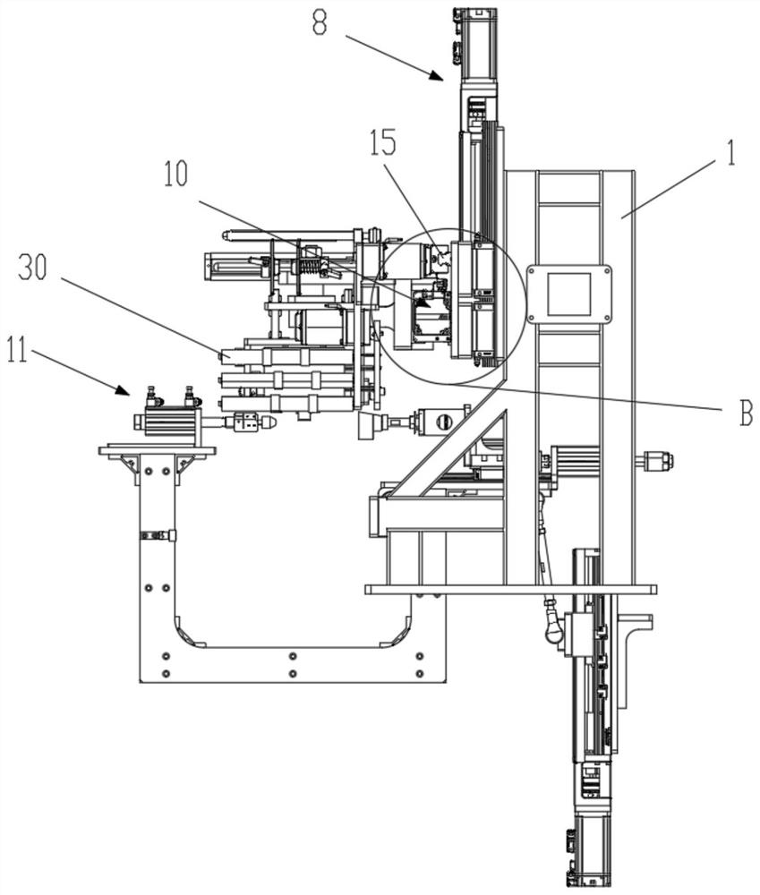 Gold stamping device for glass bottle