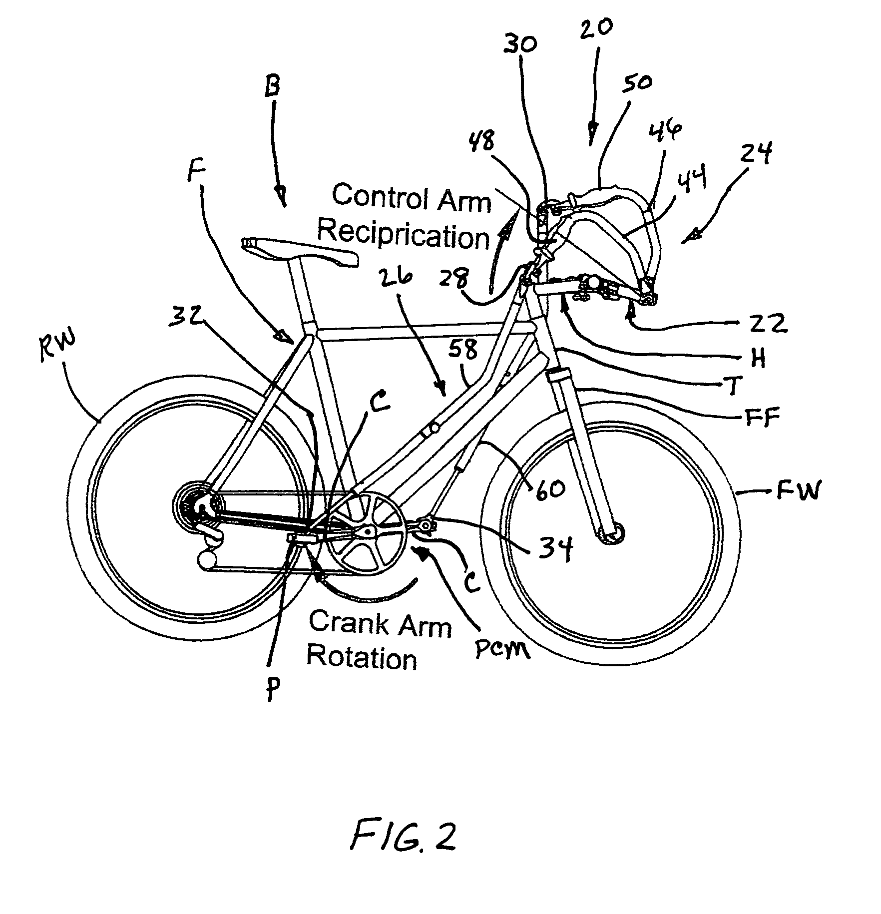 Bicycle arm-drive apparatus