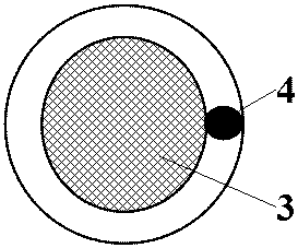 A composite material acoustic detection sensor and detection method