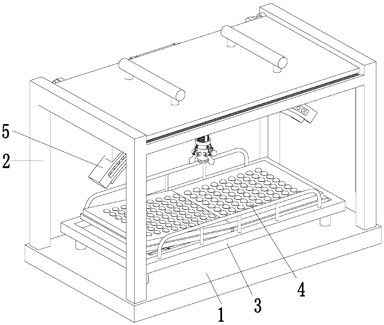 Portable suspended mobile neonatal jaundice therapeutic apparatus