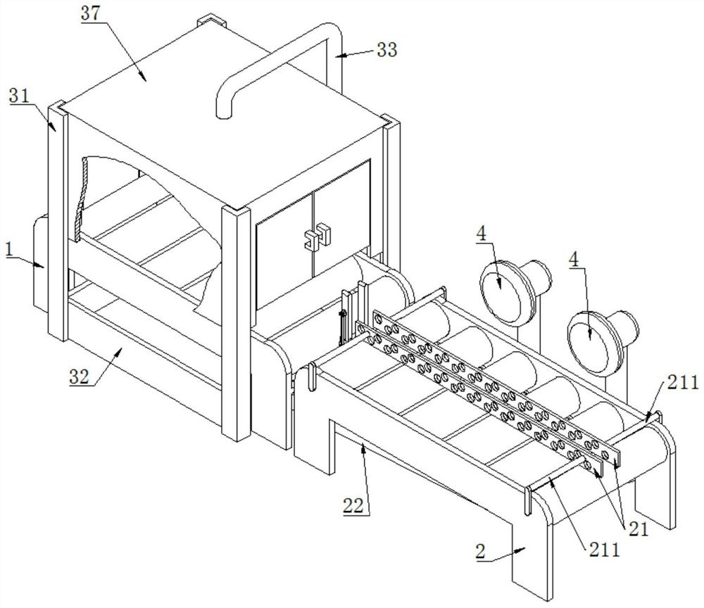 A cooling device for bearing forgings