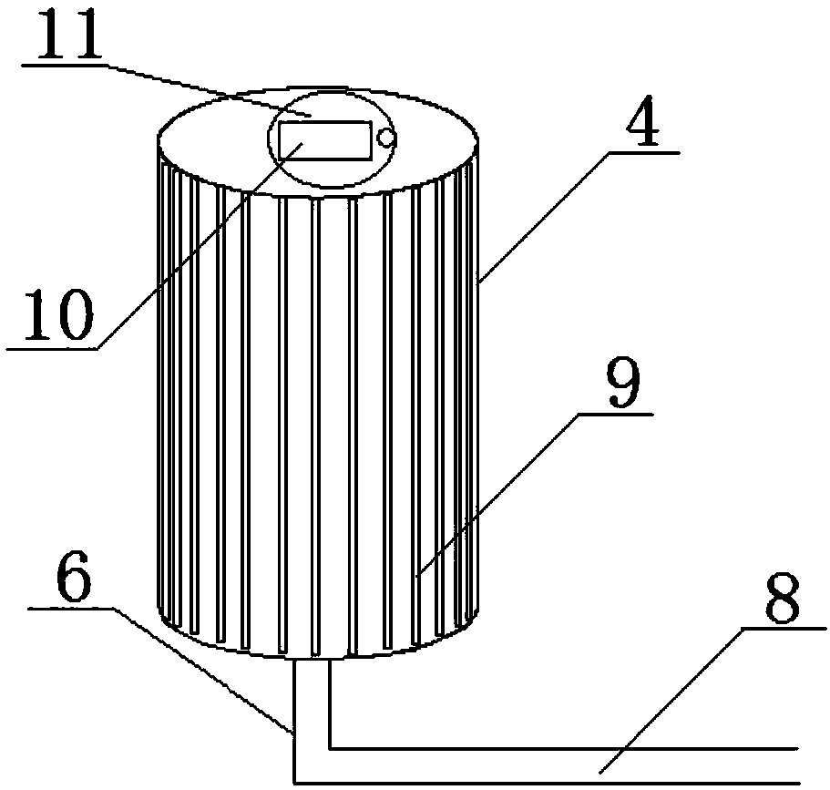 Immobilization slow-release bacterium agent adding device