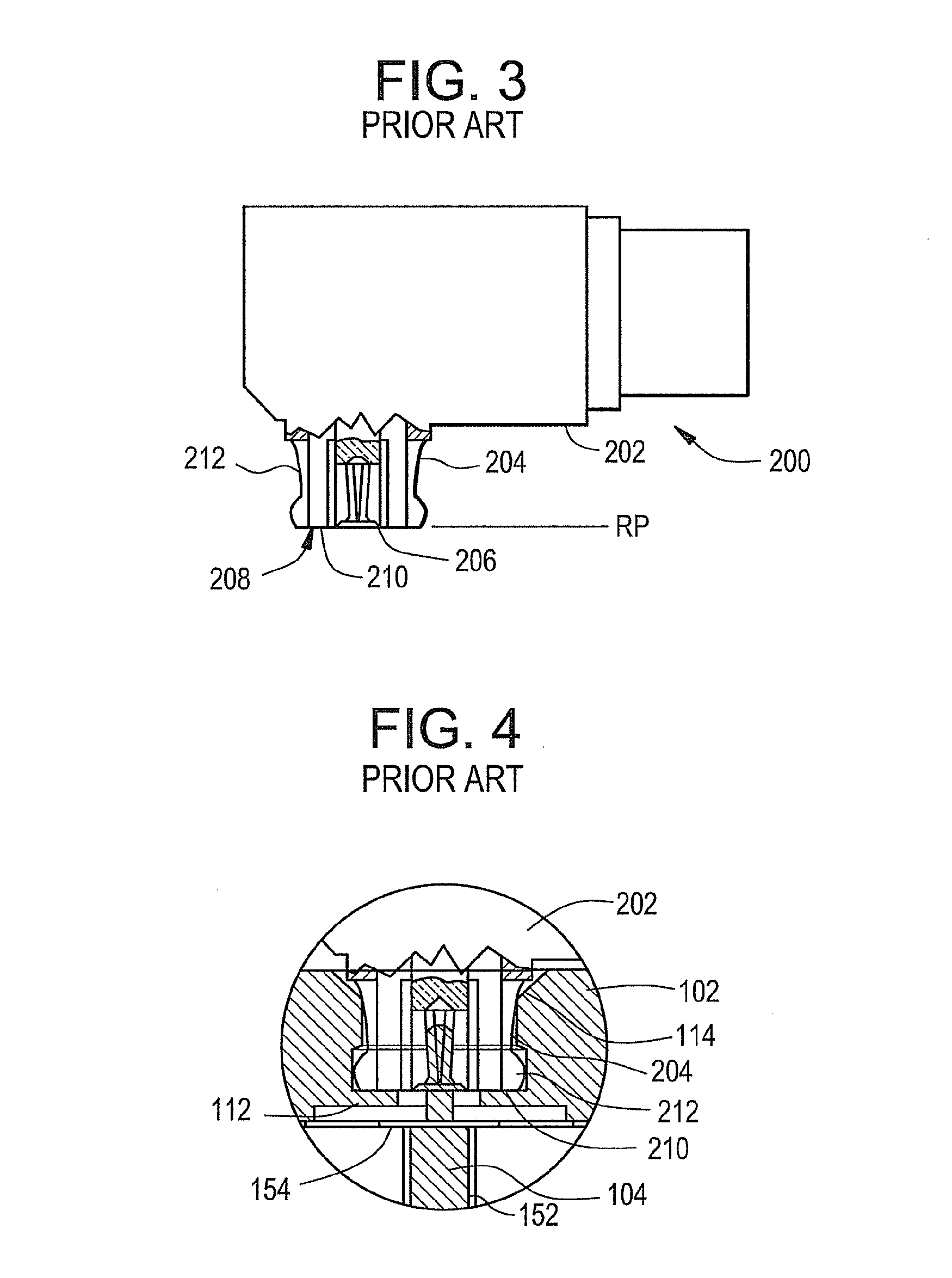 Low-profile mounted push-on connector