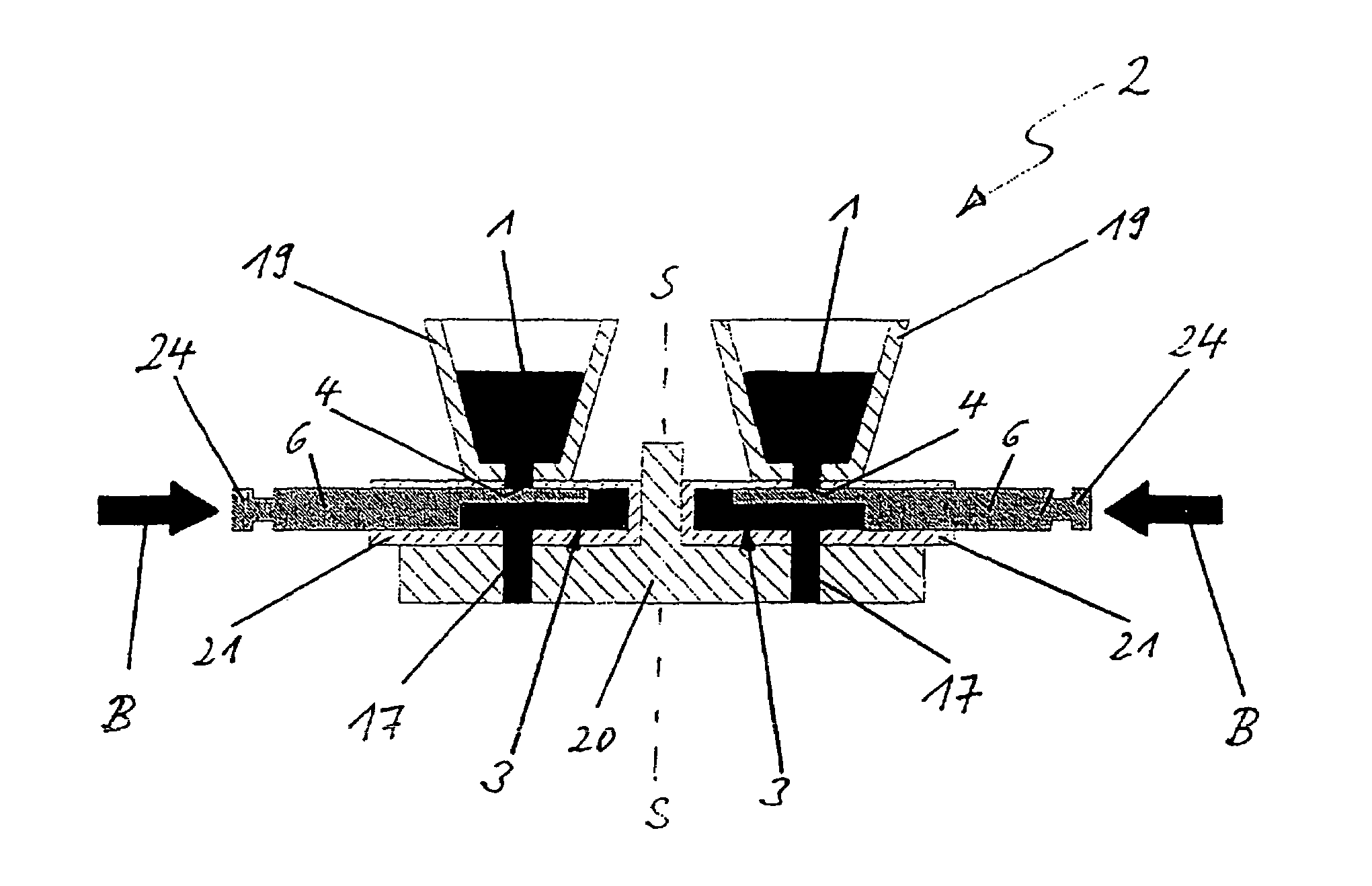 Device for processing an edible product