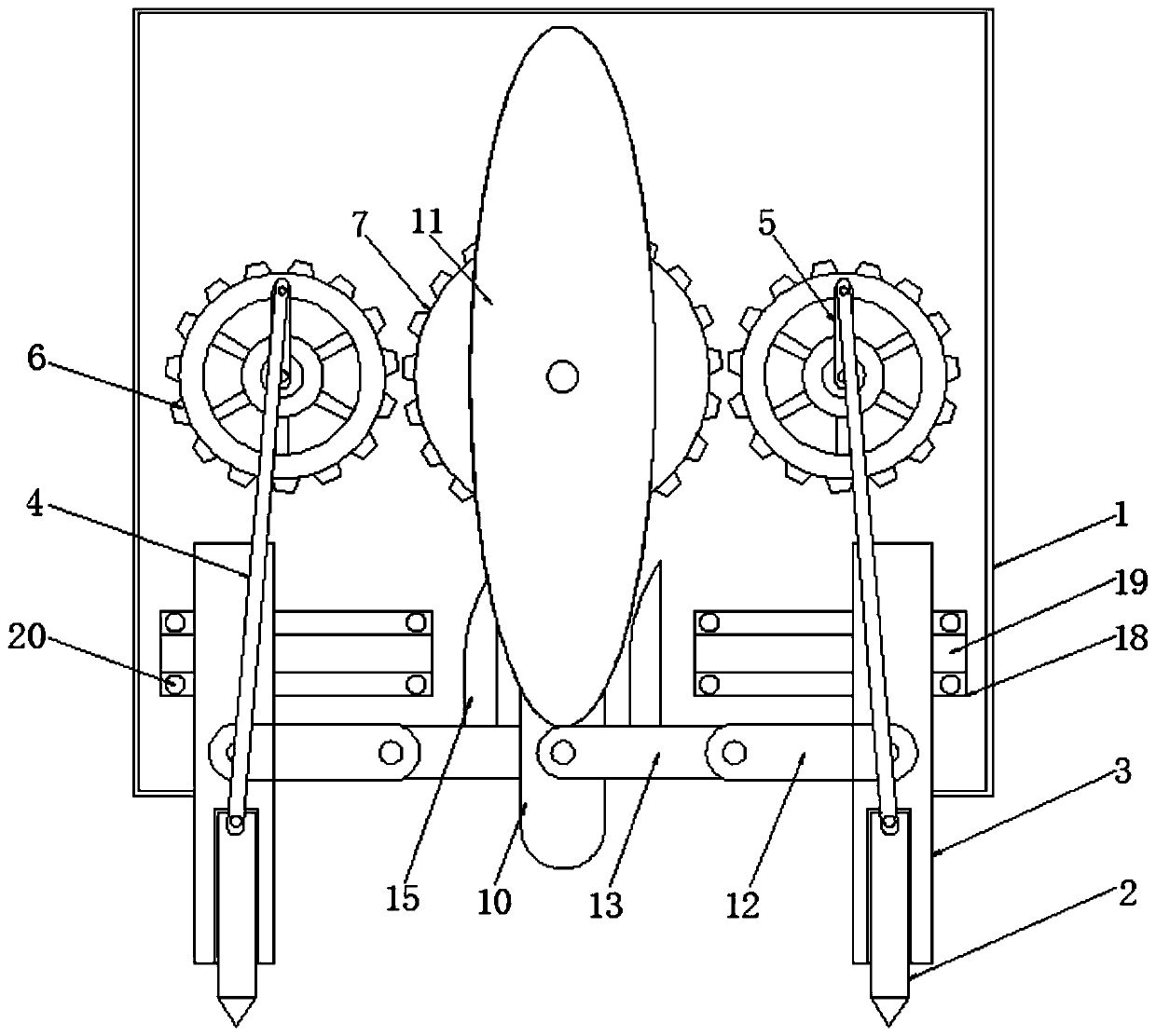 Road ice breaking device capable of vertically reciprocating