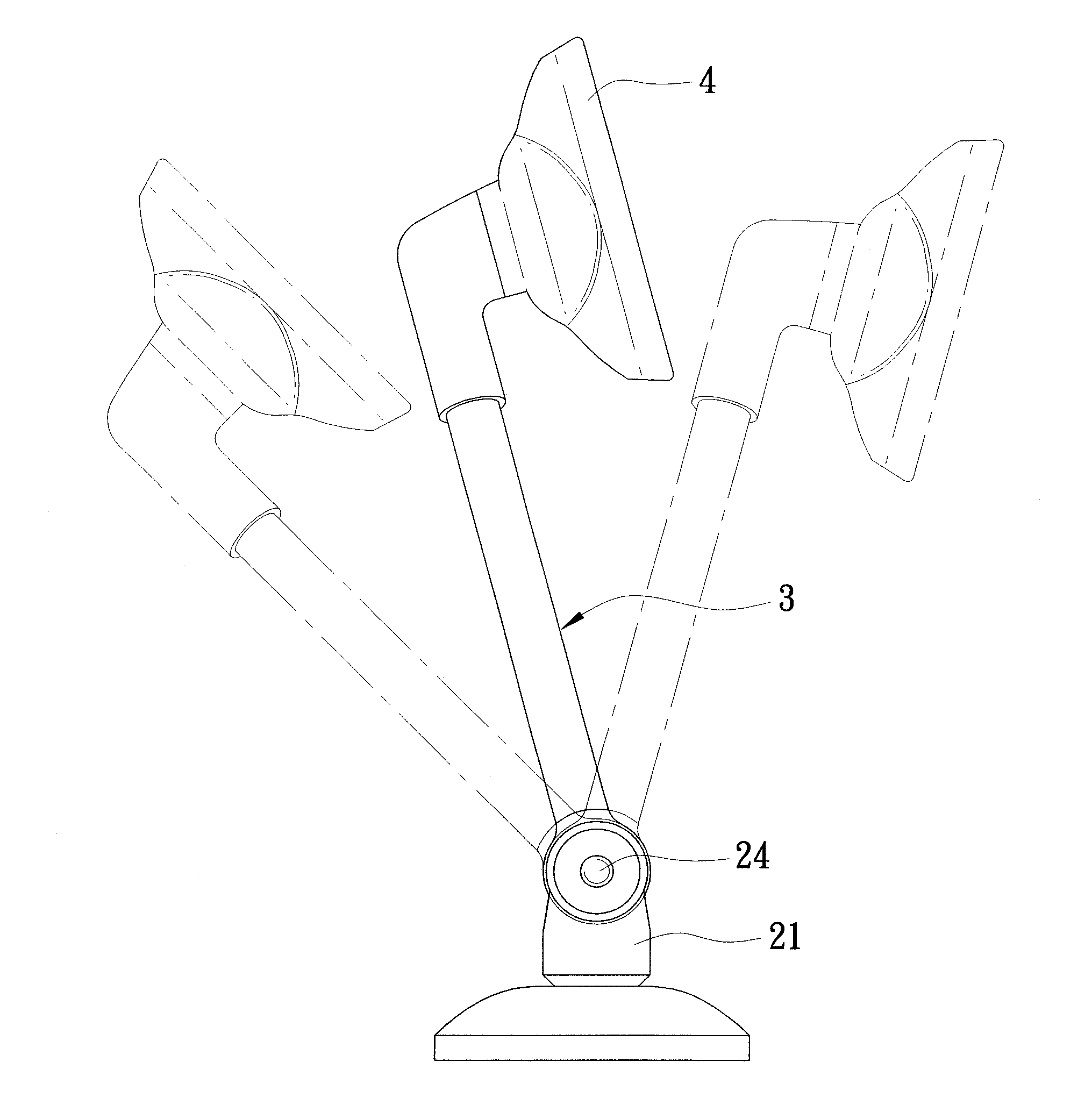 Adjustable rear view mirror