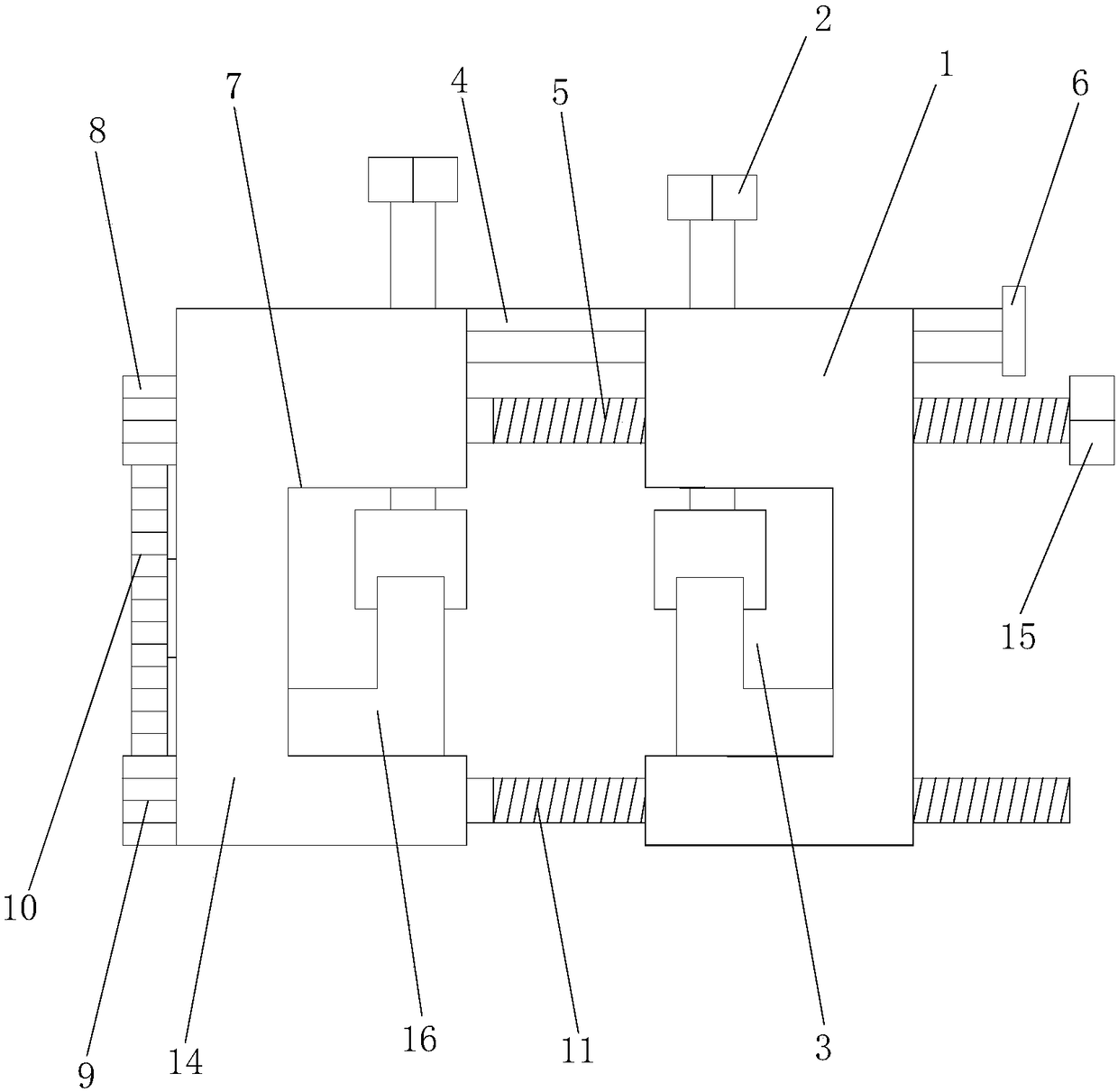 Single-joint adjusting device for bridge expansion joint