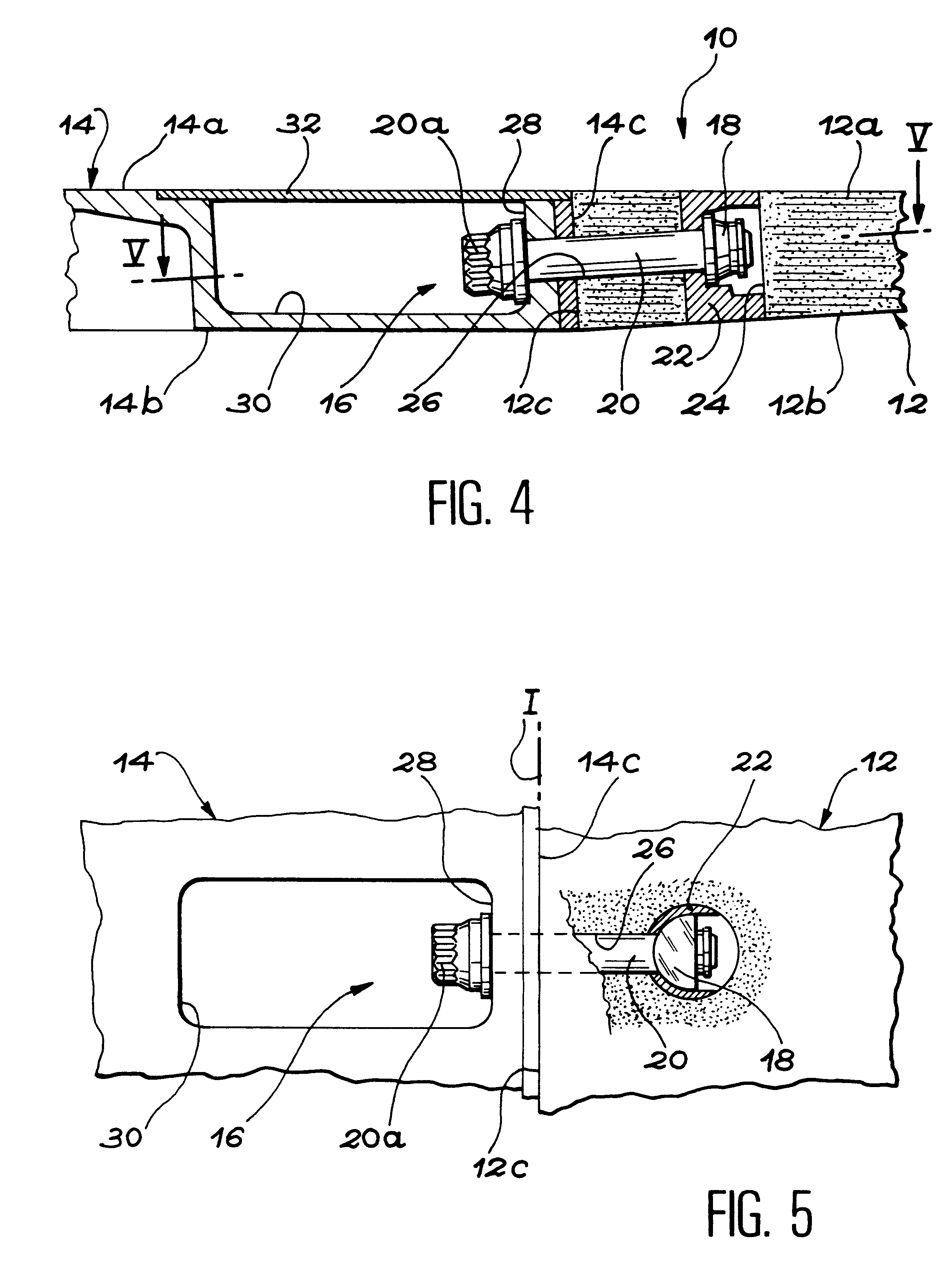 Device for joining a panel and a structure, able to transmit significant forces