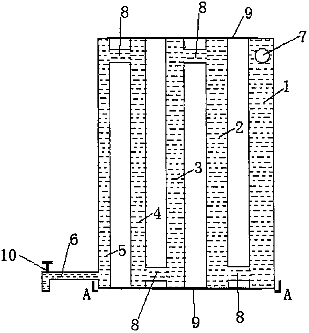 Heatable adobe sleeping platform capable of supplying hot water