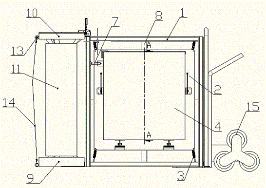 Vehicle-mounted protective device for portable digital radiography (DR) equipment