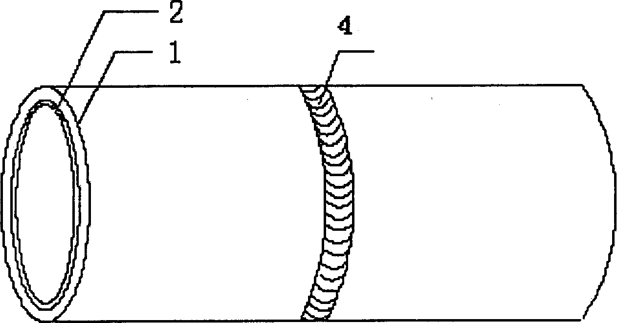 Welding method for ultra-thin composite layer low-carbon steel - austenitic stainless steel multiple tube adaptor