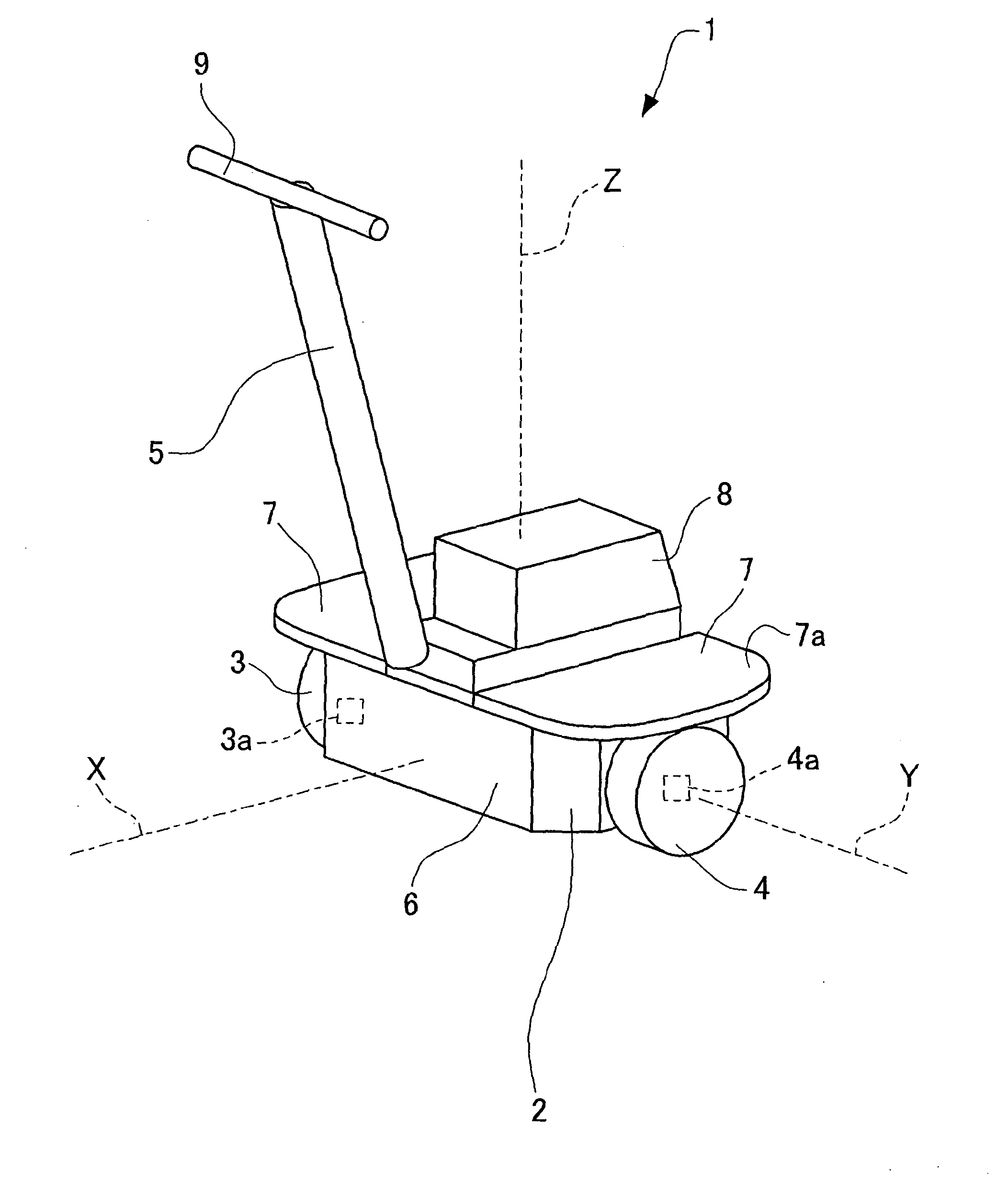 Method of estimating mounting angle error of gyroscopes by using a turning device, and corresponding turning device